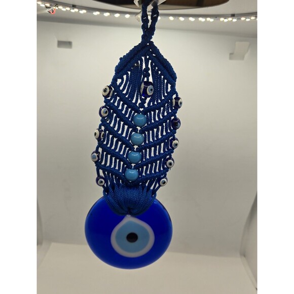 Evil Eye Wall, Protection, Blue Eye, Beautiful Glass Home Decor Active - Picture 2 of 5